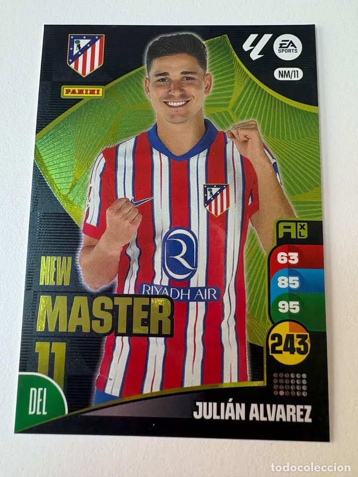 Fu&szlig;ball-Sticker: Carta Juli&aacute;n &Aacute;lvarez Atl&eacute;tico de Madrid New M&aacute;ster NM/11 Adrenalyn 2024-25