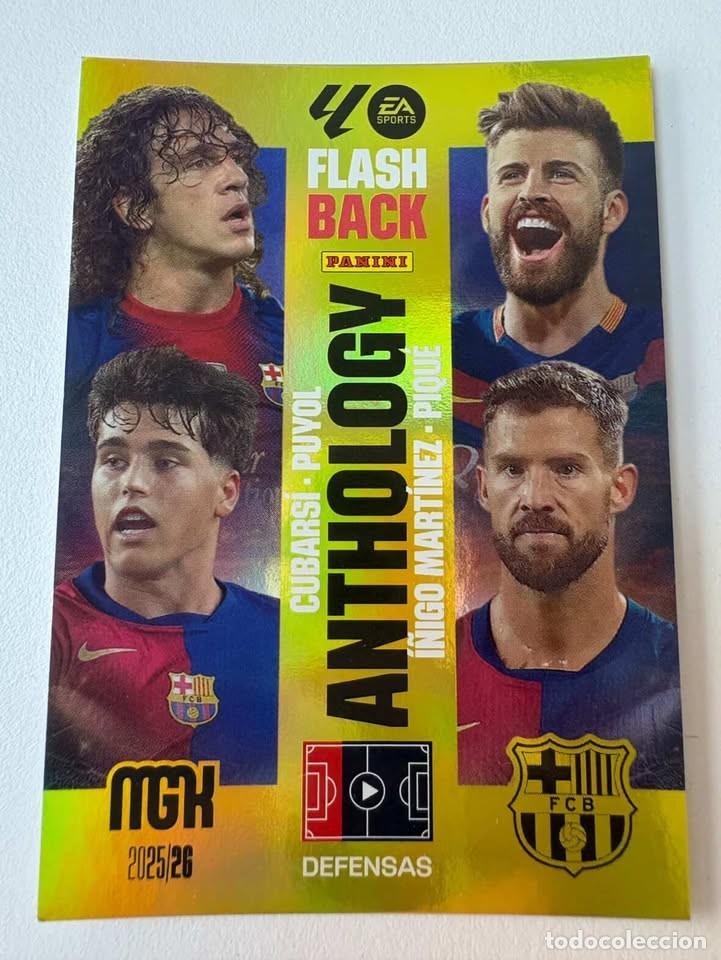 Cartes &agrave; collectionner de Football: Carta Puyol/Cubars&iacute;/Piqu&eacute;/&Iacute;&ntilde;igo Mart&iacute;nez Anthology Bar&ccedil;a 439 Megacracks 2025-26