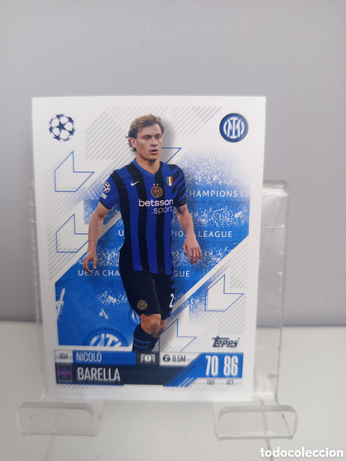 Cartes &agrave; collectionner de Football: ❇️ CROMO CARD ⚽ BARELLA INTER DE MIL&Aacute;N 304 2024 2025 24 25 MATCH ATTAX CHAMPIONS LEAGUE TOPPS ❇️