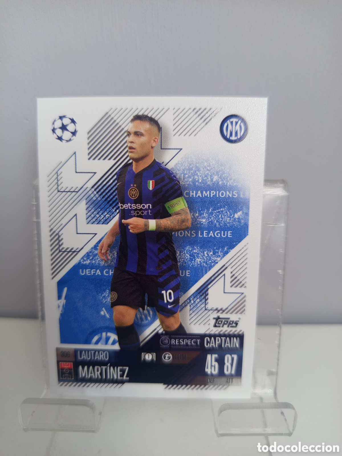 Cartes &agrave; collectionner de Football: ❇️ CROMO ⚽ LAUTARO MARTINEZ INTER DE MIL&Aacute;N 306 2024 2025 24 25 MATCH ATTAX CHAMPIONS LEAGUE TOPPS ❇️