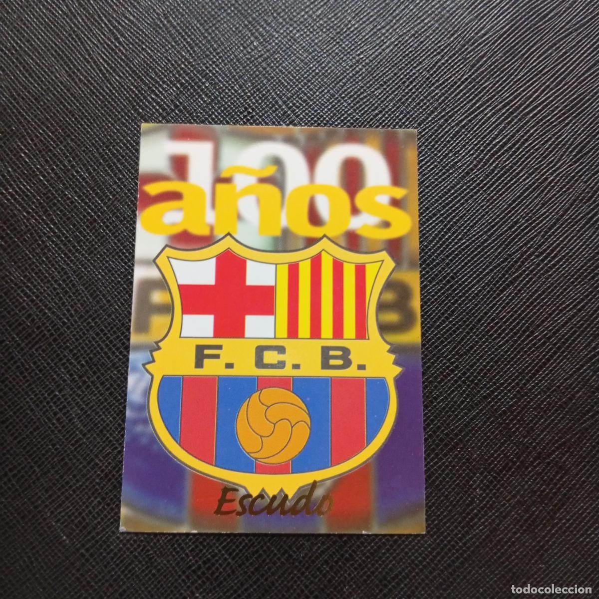 Cromos de Futebol: 1 ESCUDO PANINI BARCELONA 1899 1999 CENTENARIO 100 A&Ntilde;OS CROMO BARCA - A174 PG64