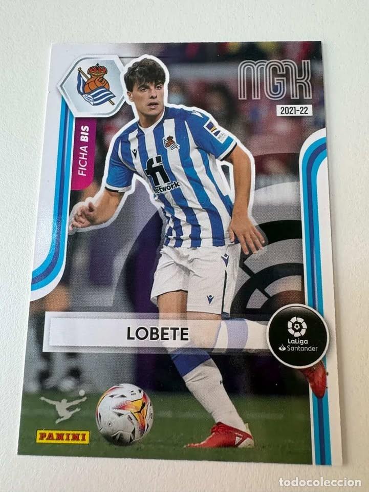 Cromos de Futebol: Carta Lobete Real Sociedad Ficha Bis 306bis Megaracks 2021-22