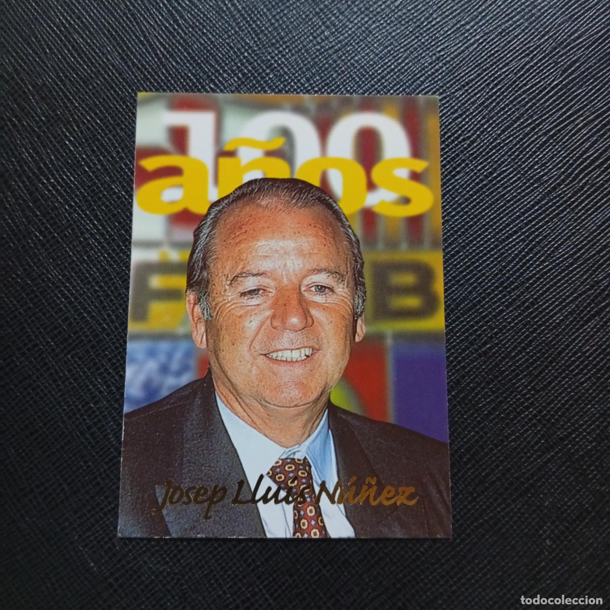 Cromos de Futebol: 2 JOSEP LLUIS NU&Ntilde;EZ PANINI BARCELONA 1899 1999 CENTENARIO 100 A&Ntilde;OS CROMO BARCA - A174 PG64