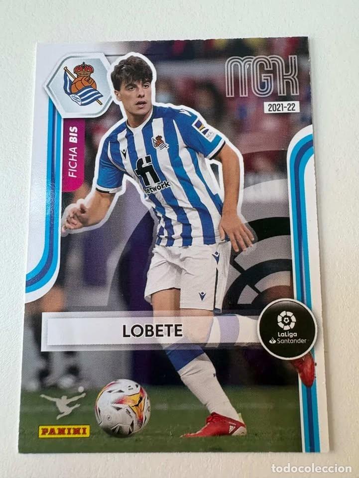 Cromos de Futebol: Carta Lobete Real Sociedad Ficha Bis 306bis Megaracks 2021-22