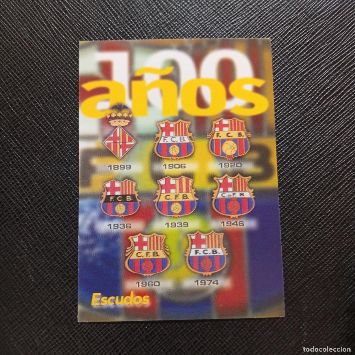Cromos de f&uacute;tbol: 16 ESCUDOS PANINI BARCELONA 1899 1999 CENTENARIO 100 A&Ntilde;OS CROMO BARCA - A174 PG100