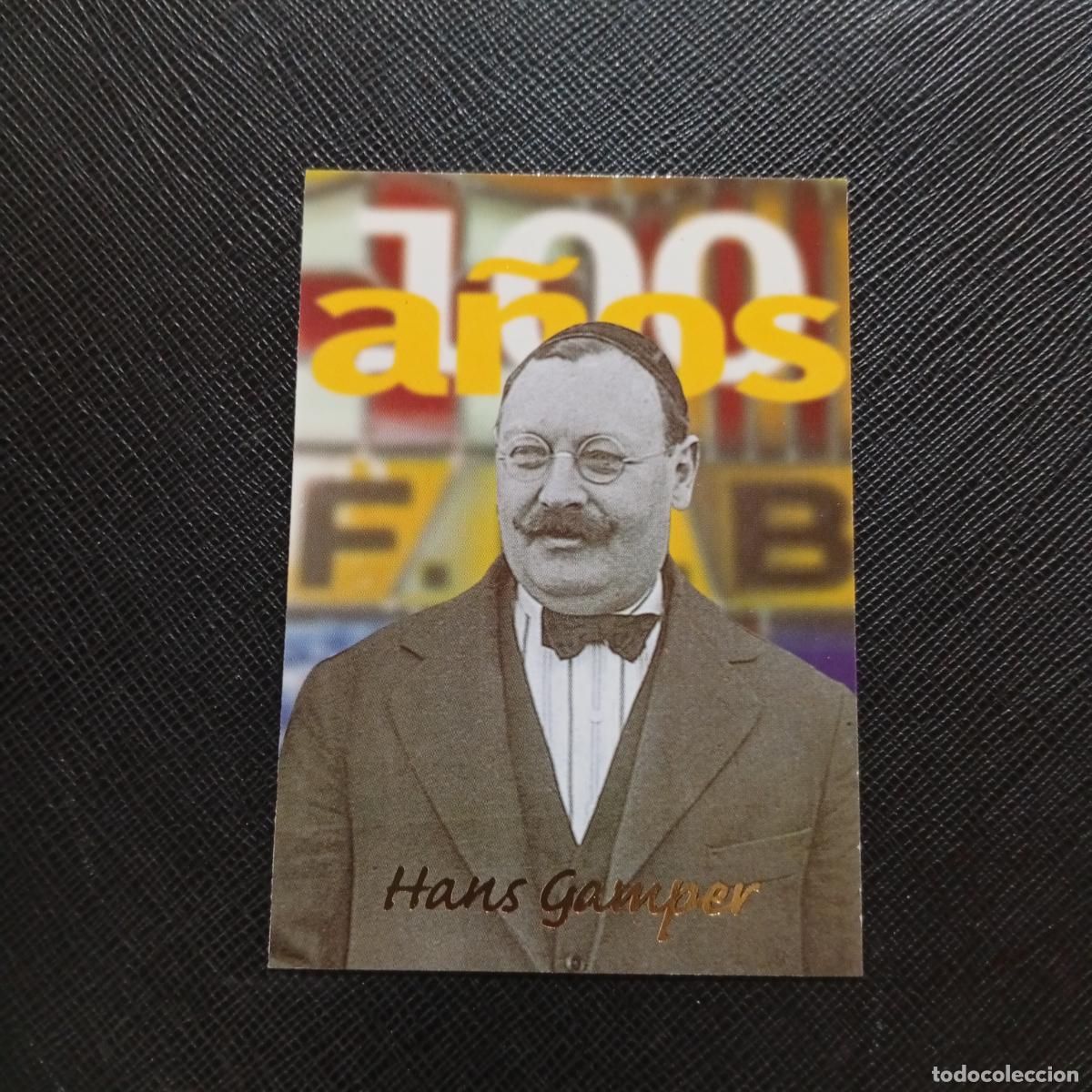 Cromos de f&uacute;tbol: 19 HANS GAMPER PANINI BARCELONA 1899 1999 CENTENARIO 100 A&Ntilde;OS CROMO BARCA - A174 PG109