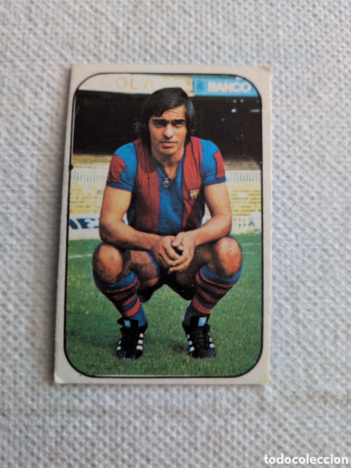 Figurine di Calcio: ESTE - LIGA 76 77 - 1976 1977 - BARCELONA - AMARILLO - ULTIMOS FICHAJES 26 - NUNCA PEGADO
