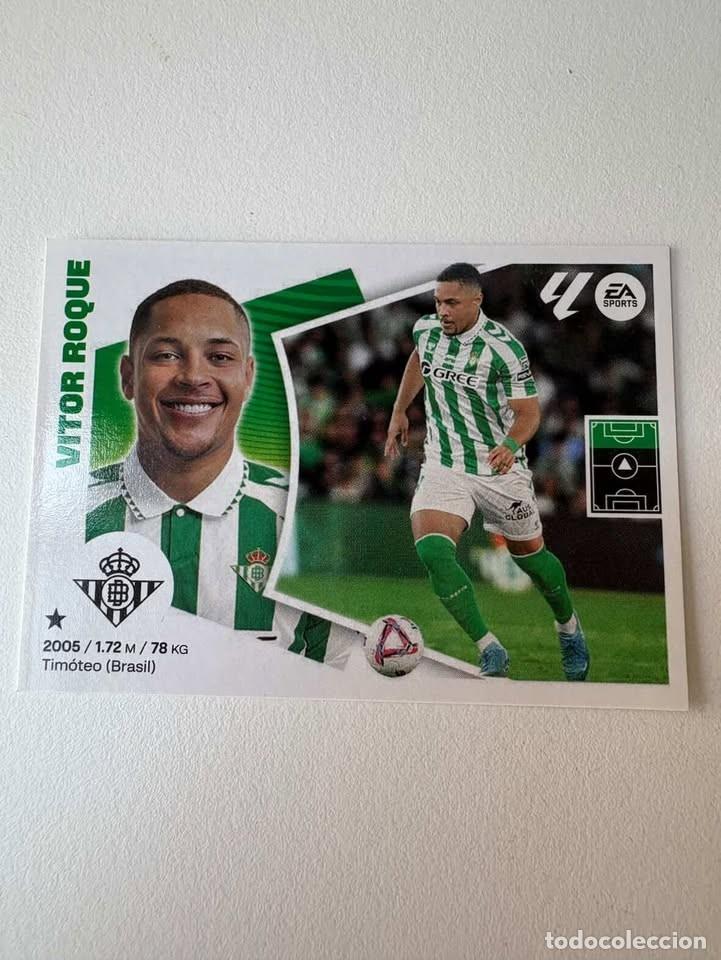 Cromos de f&uacute;tbol: Carta Vitor Roque Betis &Uacute;ltimo Fichaje 47 Liga Este 2024-25
