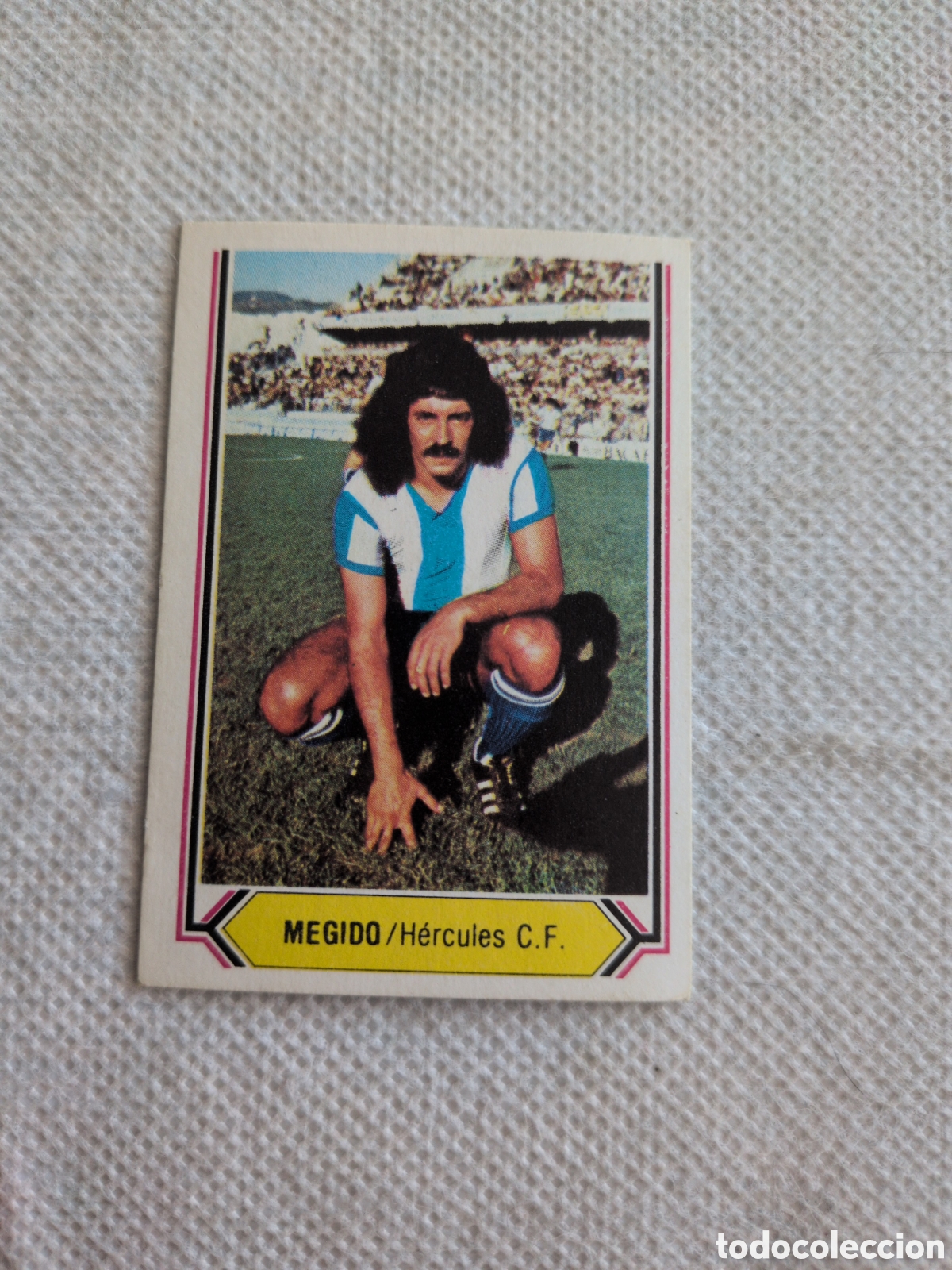 Figurine di Calcio: MEGIDO HERCULES FICHAJE 8 VERSION SIN PINTAR LIGA ESTE 1980/81 80 81 NUNCA PEGADO
