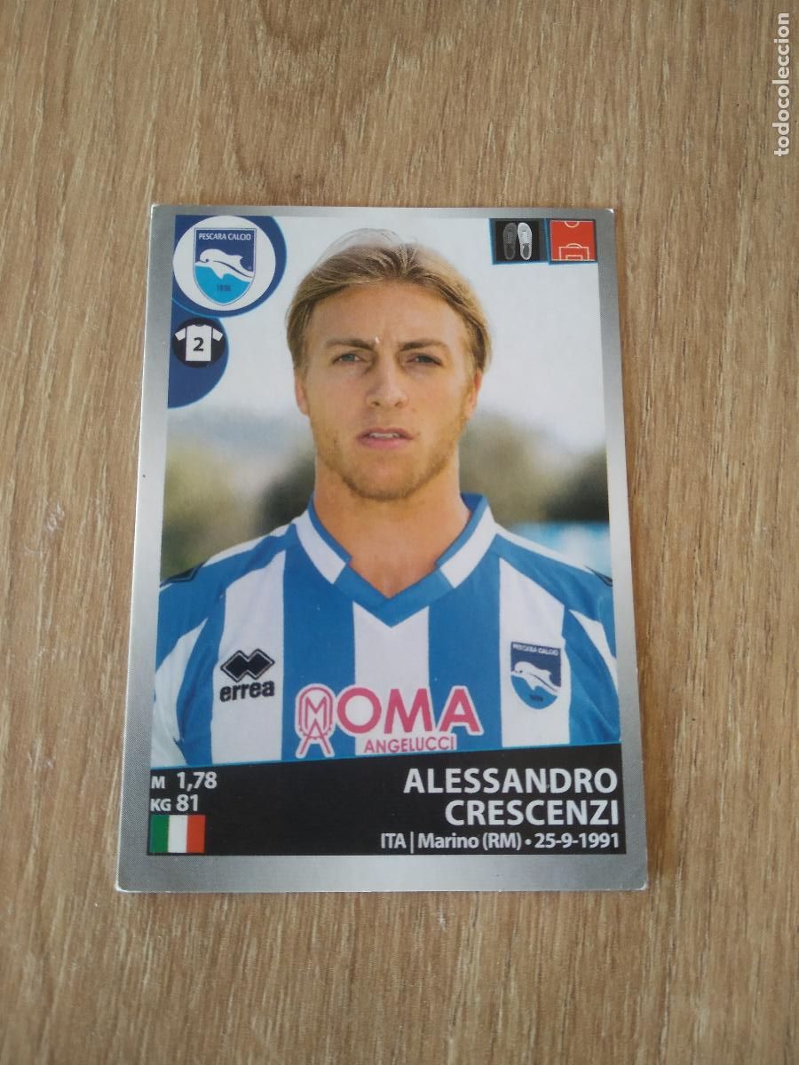 Cromos de f&uacute;tbol: 405 ALESSANDRO CRESCENZI CROMO FUTBOL PANINI LIGA ITALIA 16-17 CALCIATORI 2016-2017