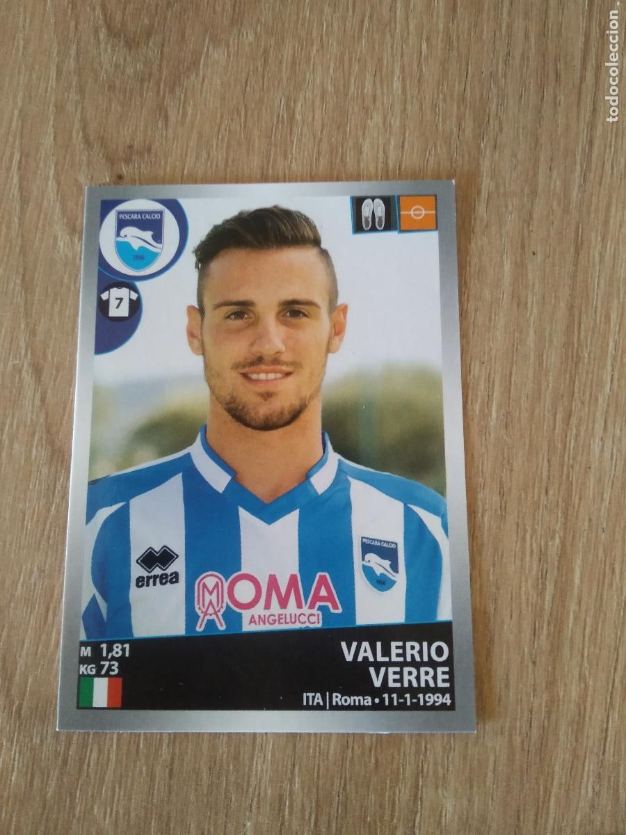 Cromos de f&uacute;tbol: 414 VALERIO VERRE PESCARA CROMO FUTBOL PANINI LIGA ITALIA 16-17 CALCIATORI 2016-2017