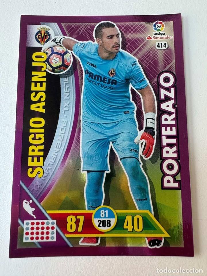 Cromos de f&uacute;tbol: Carta Sergio Asenjo Villareal Porterazo 414 Adrenalyn 2016-17