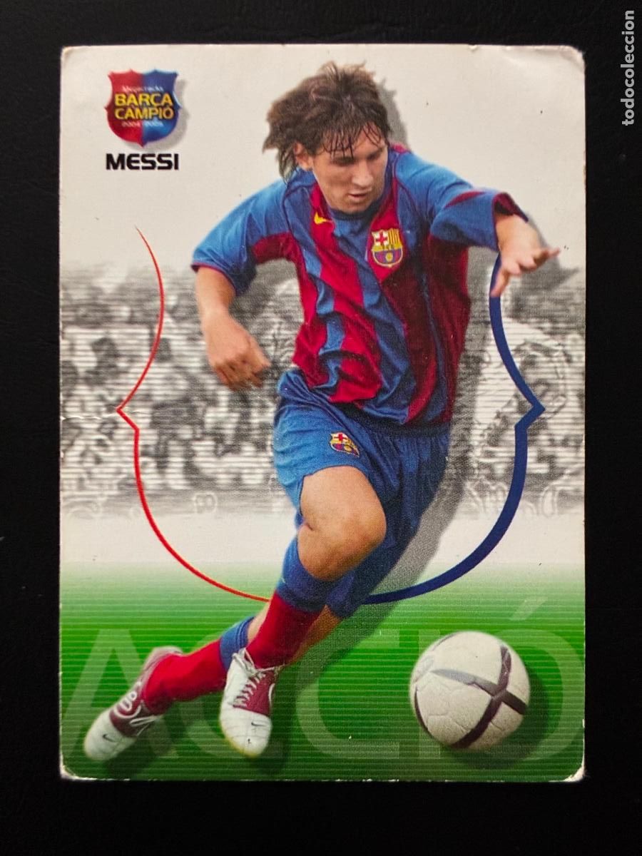 Cromos de f&uacute;tbol: MESSI ROOKIE 2004 -05 MEGACRACKS BAR&Ccedil;A CAMPIO - PANINI CARTA / CARD
