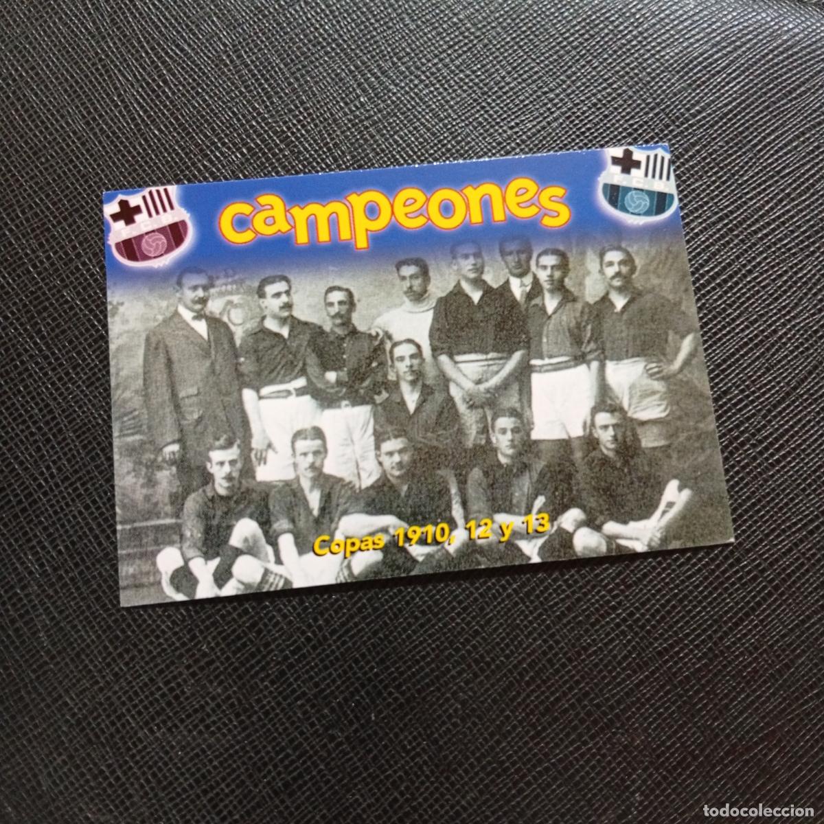 Cromos de f&uacute;tbol: 28 COPAS 1910 12 13 PANINI BARCELONA 1899 1999 CENTENARIO 100 A&Ntilde;OS CROMO BARCA - A174 PG136