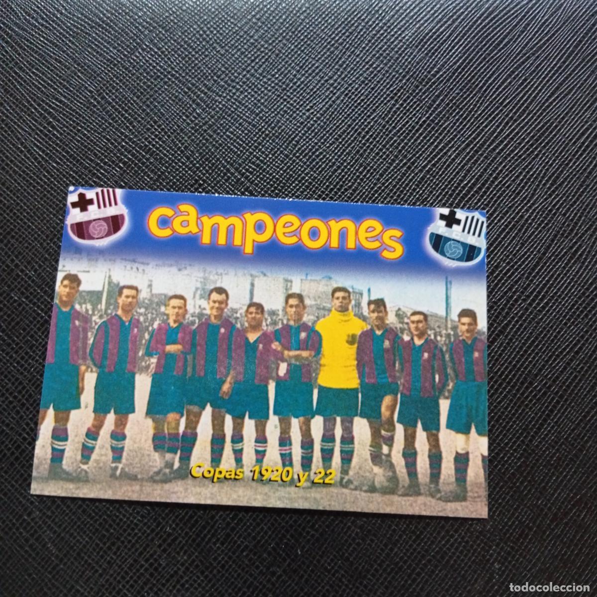 Cromos de f&uacute;tbol: 29 COPAS 1920 22 PANINI BARCELONA 1899 1999 CENTENARIO 100 A&Ntilde;OS CROMO BARCA - A174 PG136