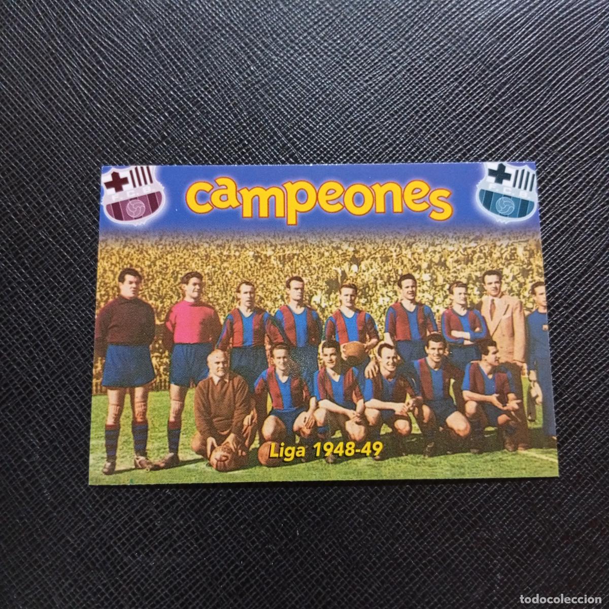 Fu&szlig;ball-Sticker: 36 LIGA 1948 49 PANINI BARCELONA 1899 1999 CENTENARIO 100 A&Ntilde;OS CROMO BARCA - A174 PG163