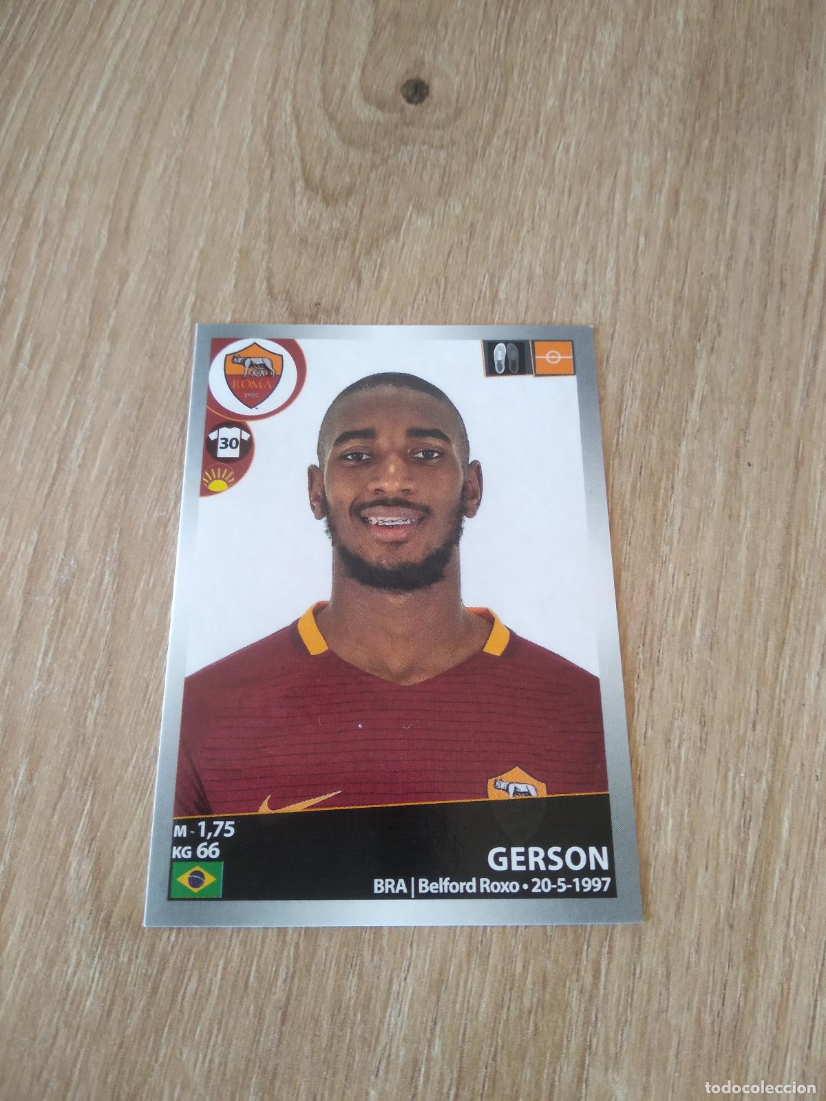 Cartes &agrave; collectionner de Football: 440 GERSON ROMA CROMO FUTBOL PANINI LIGA ITALIA 16-17 CALCIATORI 2016-2017