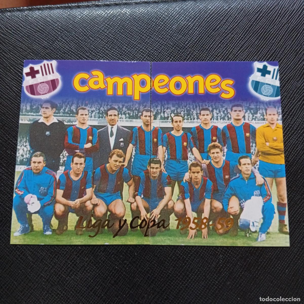 Cartes &agrave; collectionner de Football: 43 44 KUBALA LIGA Y COPA PANINI BARCELONA 1899 1999 CENTENARIO 100 A&Ntilde;OS CROMO BARCA - A174 PG208