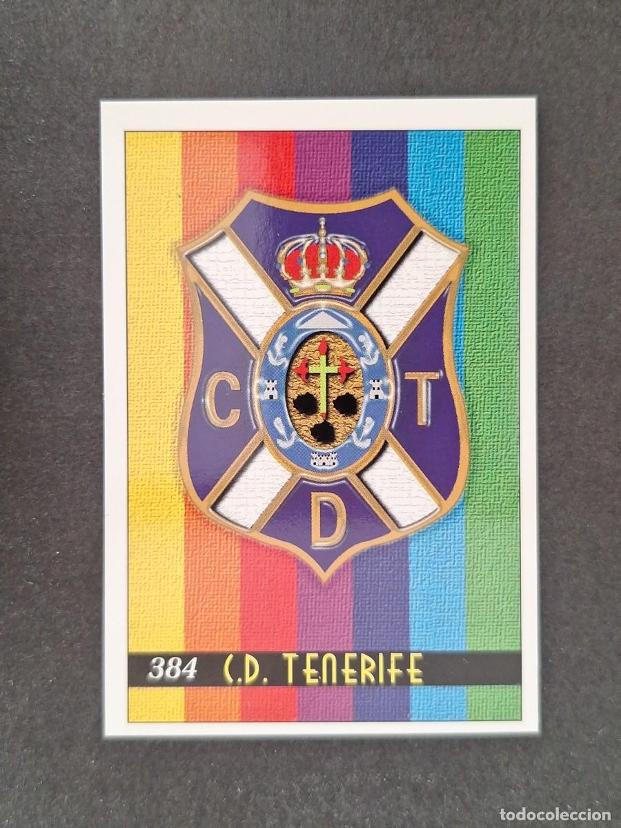 Cromos de f&uacute;tbol: L1 ESCUDO C. D. TENERIFE 2&ordf; SEGUNDA DIVISION 384 MUNDICROMO LAS FICHAS DE LA LIGA 2000 99 00