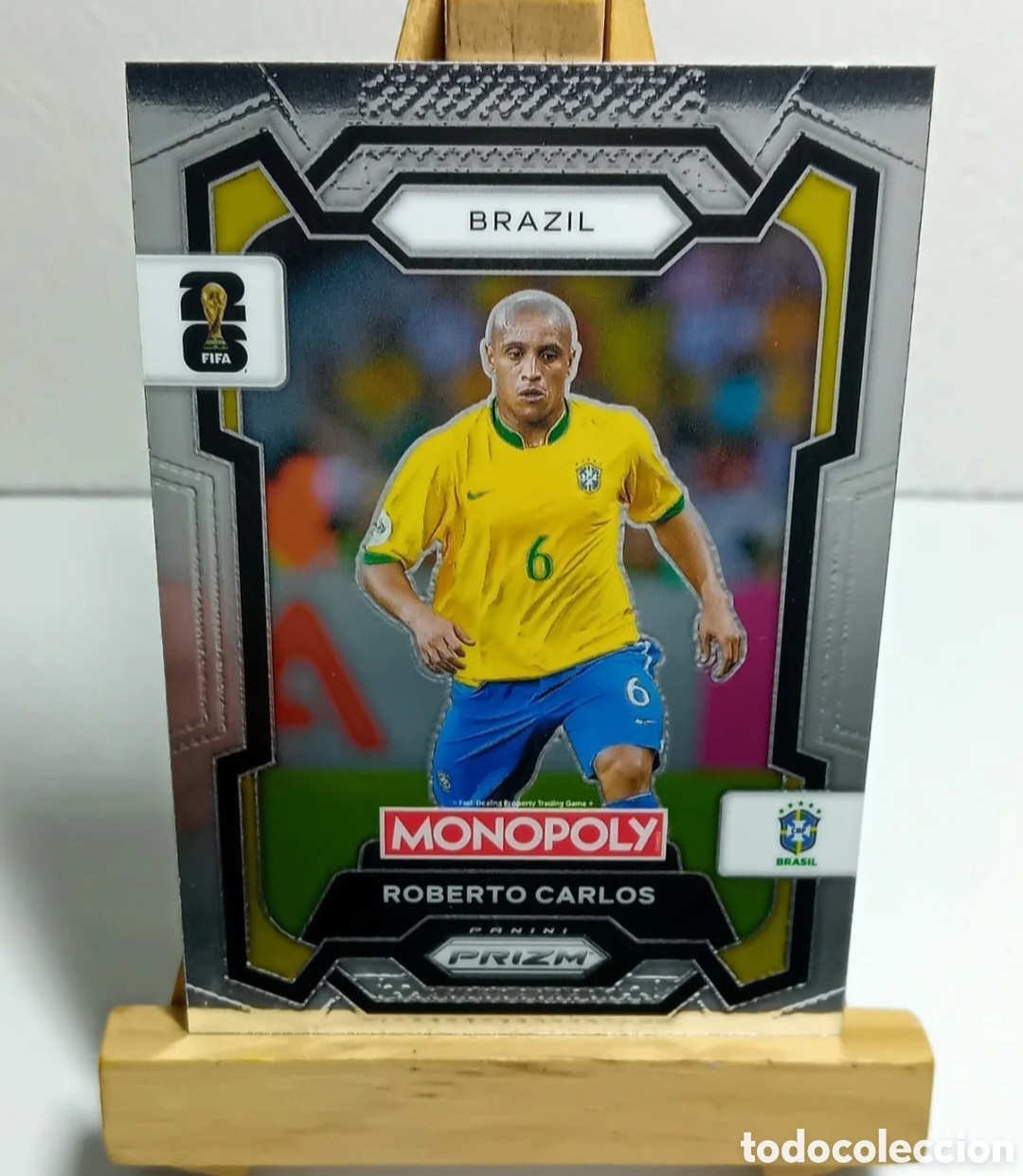 Cromos de f&uacute;tbol: ROBERTO CARLOS 2026 BRASIL MONOPOLY PRIZM PANINI.