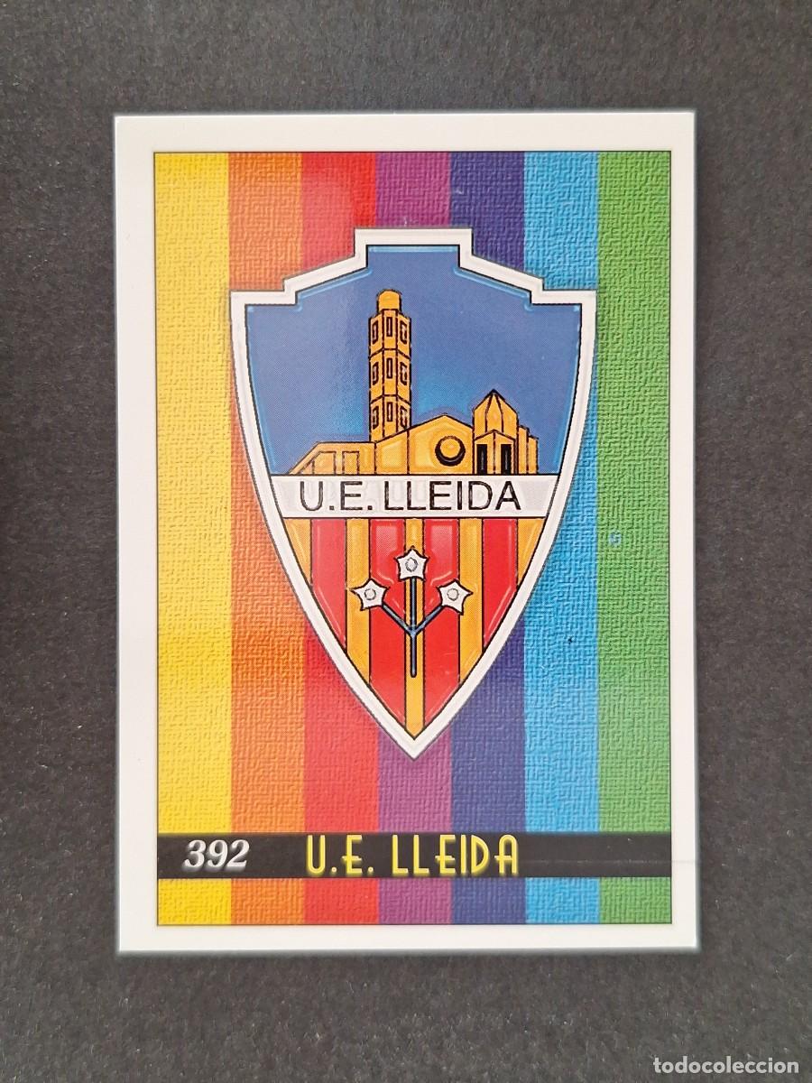 Cromos de f&uacute;tbol: L1 ESCUDO U. E. LLEIDA 2&ordf; SEGUNDA DIVISION 392 MUNDICROMO LAS FICHAS DE LA LIGA 2000 99 00