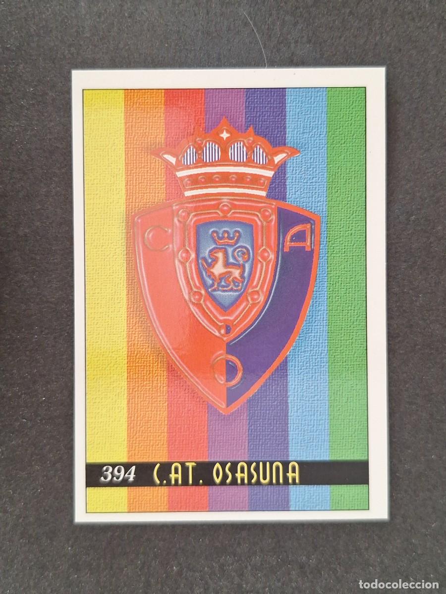 Cromos de f&uacute;tbol: L1 ESCUDO C. A. OSASUNA 2&ordf; SEGUNDA DIVISION 394 MUNDICROMO LAS FICHAS DE LA LIGA 2000 99 00