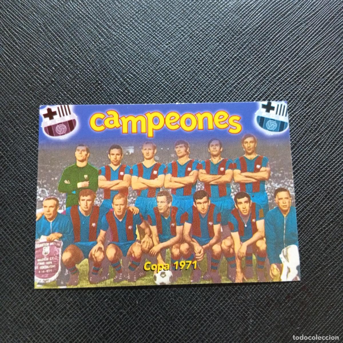 Cromos de f&uacute;tbol: 52 COPA 1971 PANINI BARCELONA 1899 1999 CENTENARIO 100 A&Ntilde;OS CROMO BARCA - A174 PG235