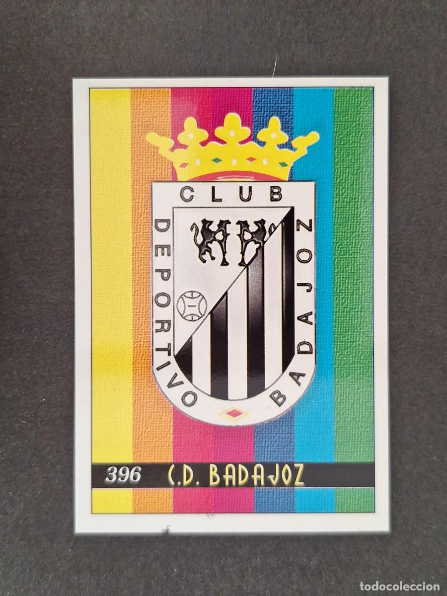 Cromos de f&uacute;tbol: L1 ESCUDO C. D. BADAJOZ 2&ordf; SEGUNDA DIVISION 396 MUNDICROMO LAS FICHAS DE LA LIGA 2000 99 00