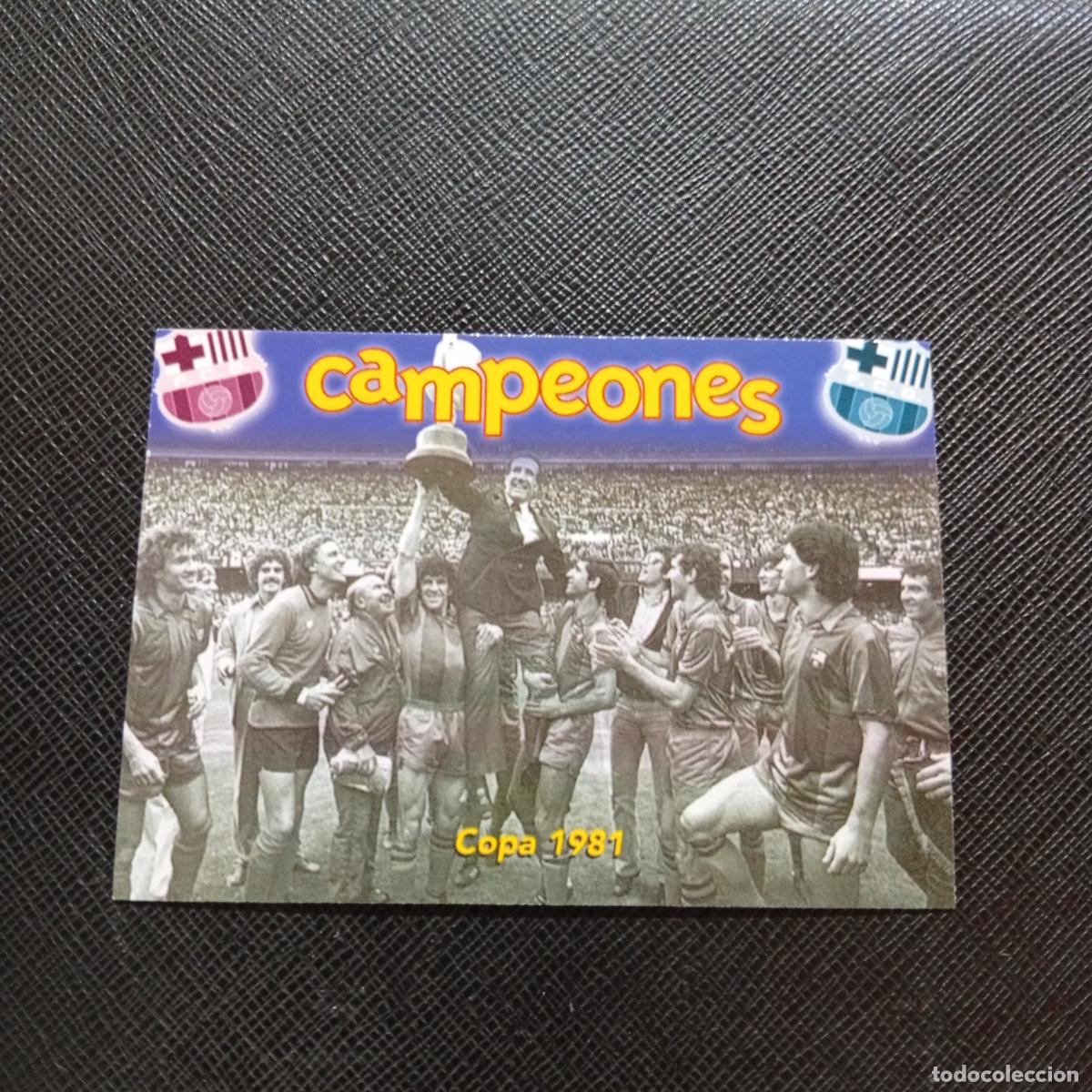 Figurine di Calcio: 59 COPA 1981 PANINI BARCELONA 1899 1999 CENTENARIO 100 A&Ntilde;OS CROMO BARCA - A174 PG244