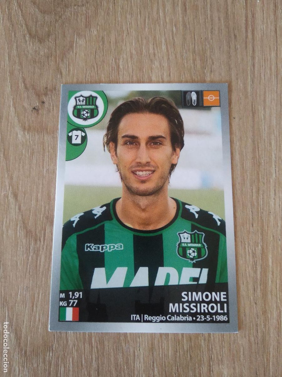 Fu&szlig;ball-Sticker: 494 SIMONE MISSIROLI SASSUOLO CROMO FUTBOL PANINI LIGA ITALIA 16-17 CALCIATORI 2016-2017