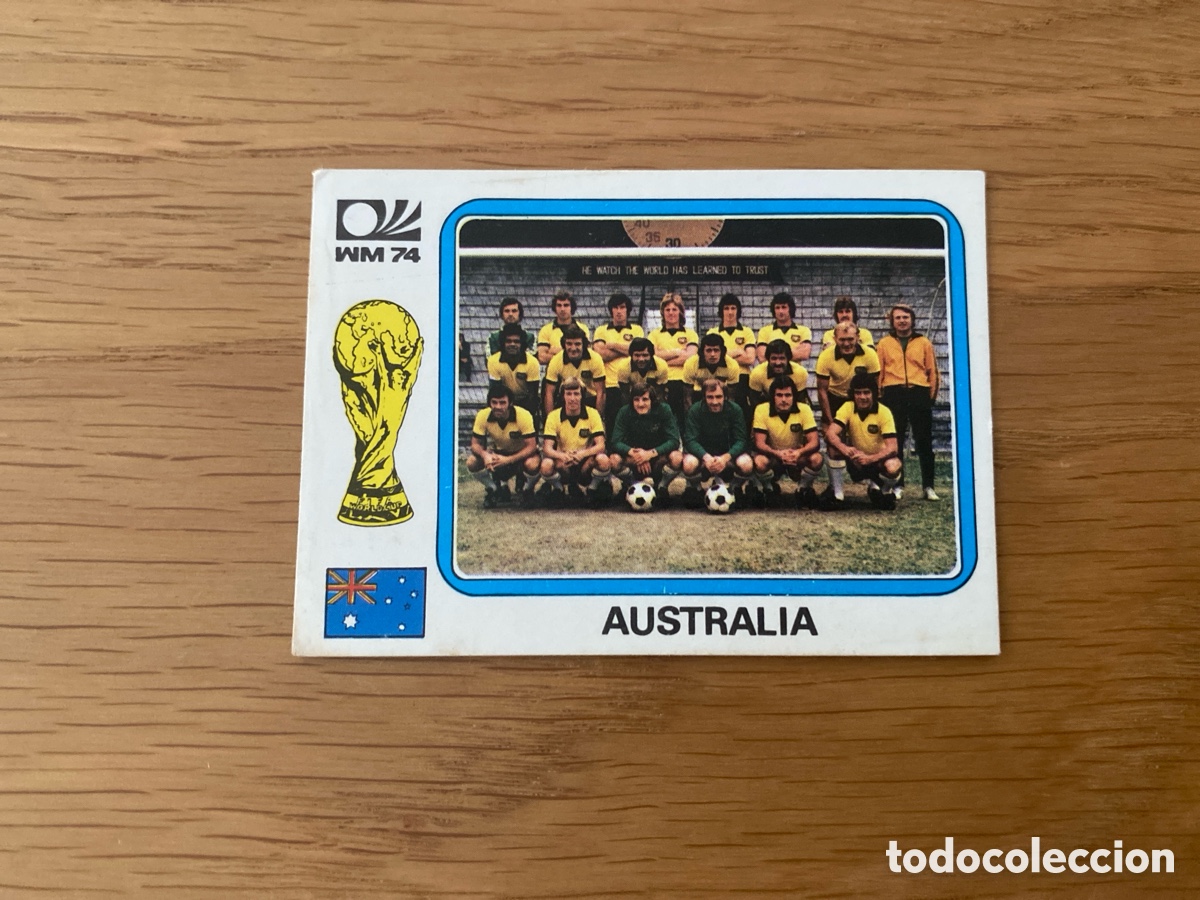 Fu&szlig;ball-Sticker: Cromo panini mundial Alemania 1974 M&uacute;nich n&uacute;mero 105 Australia - world cup 74 stickers &aacute;lbum