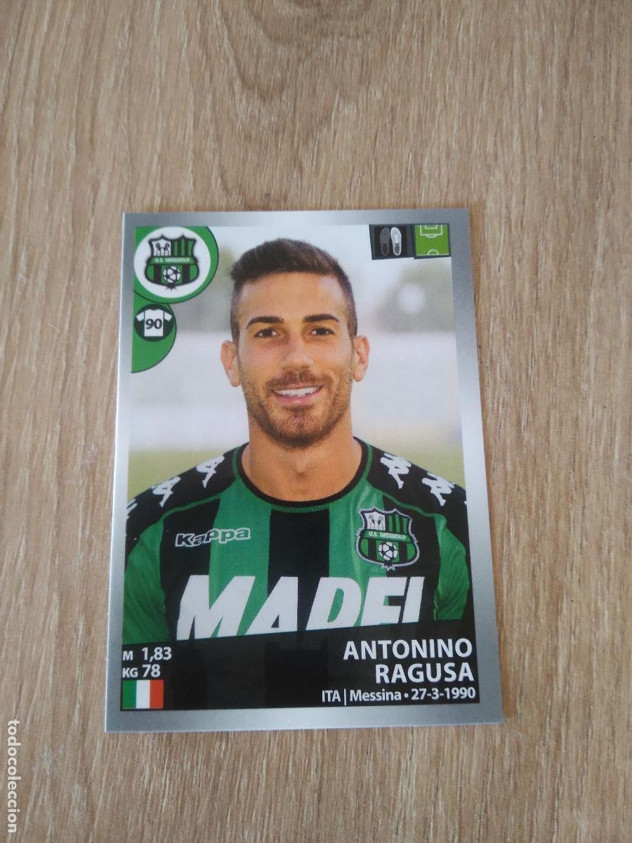 Figurine di Calcio: 497 ANTONINO RAGUSA SASSUOLO CROMO FUTBOL PANINI LIGA ITALIA 16-17 CALCIATORI 2016-2017