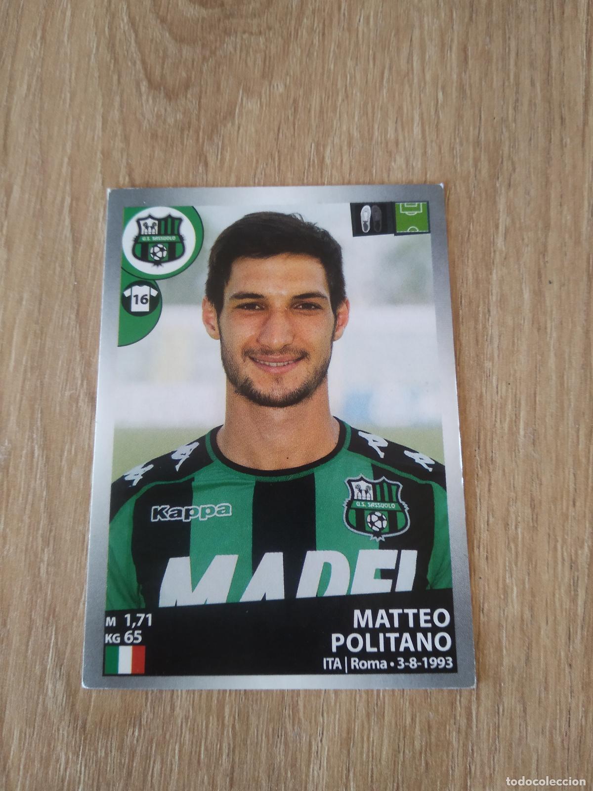Figurine di Calcio: 499 MATTEO POLITANO SASSUOLO CROMO FUTBOL PANINI LIGA ITALIA 16-17 CALCIATORI 2016-2017