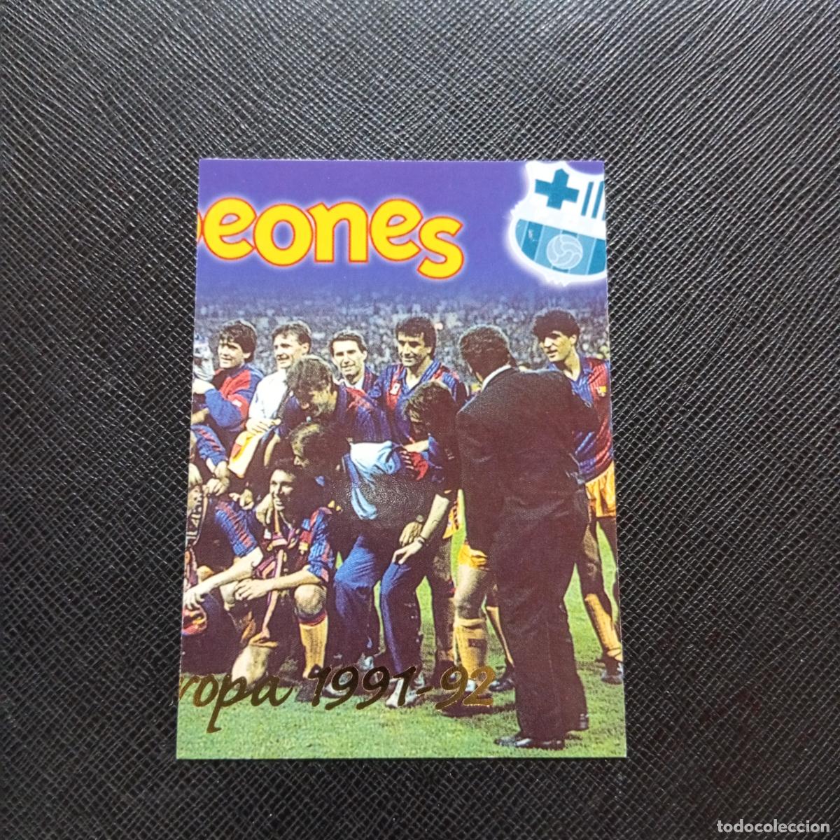 Cromos de Futebol: 71 COPA DE EUROPA 1991 92 PANINI BARCELONA 1899 1999 CENTENARIO 100 A&Ntilde;OS CROMO BARCA - A174 PG271