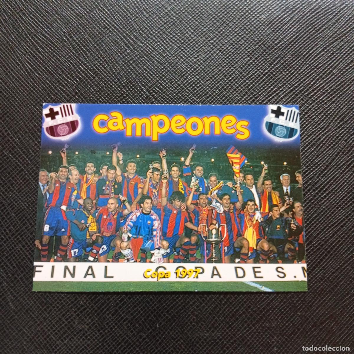 Cromos de Futebol: 78 COPA 1997 PANINI BARCELONA 1899 1999 CENTENARIO 100 A&Ntilde;OS CROMO BARCA - A174 PG289