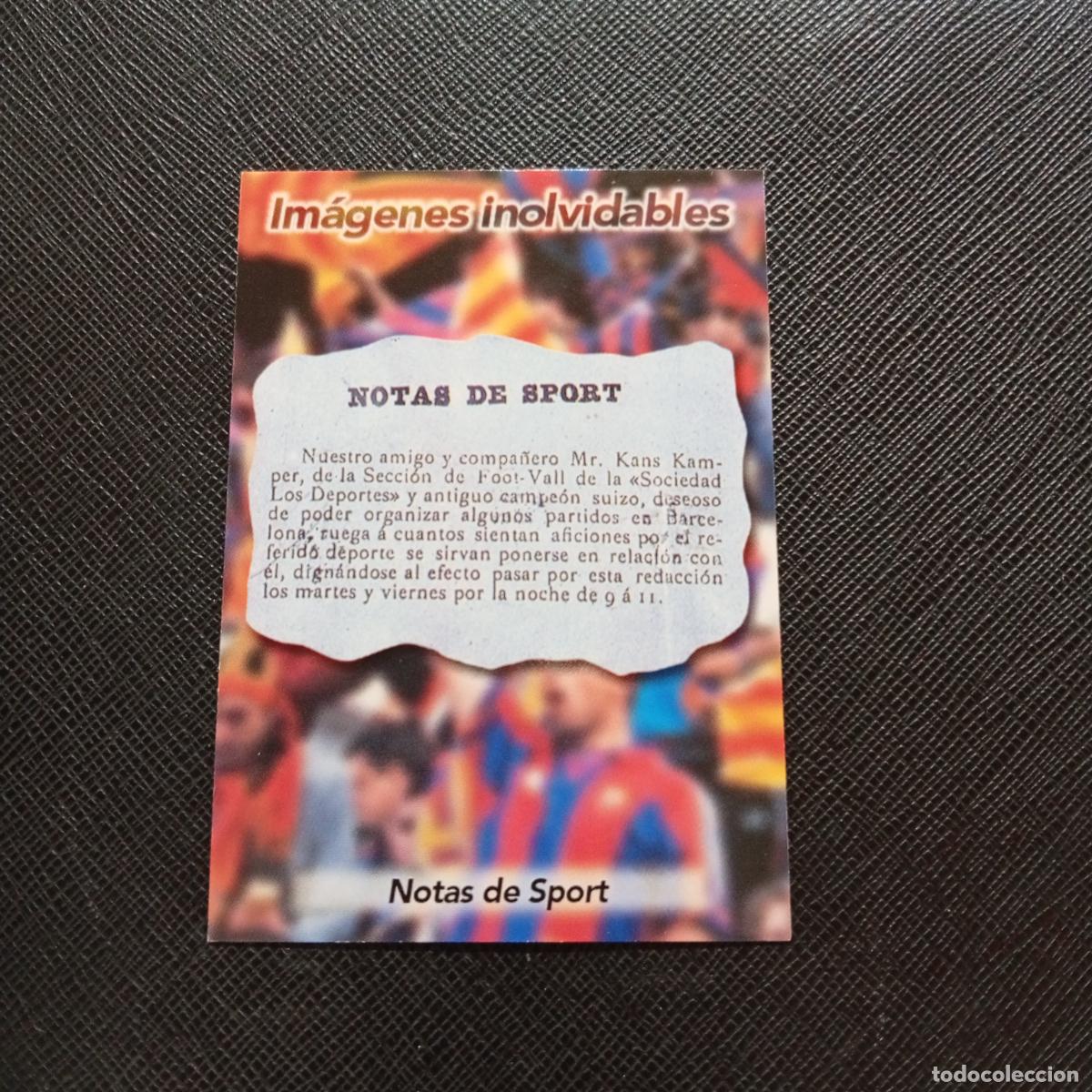 Fu&szlig;ball-Sticker: 82 NOTAS DE SPORT PANINI BARCELONA 1899 1999 CENTENARIO 100 A&Ntilde;OS CROMO BARCA - A174 PG289