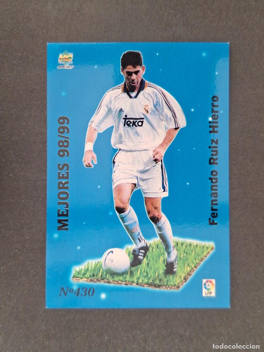 Cromos de Futebol: L1 HIERRO REAL MADRID MEJORES 98/99 430 MUNDICROMO LAS FICHAS DE LA LIGA 2000 99 00