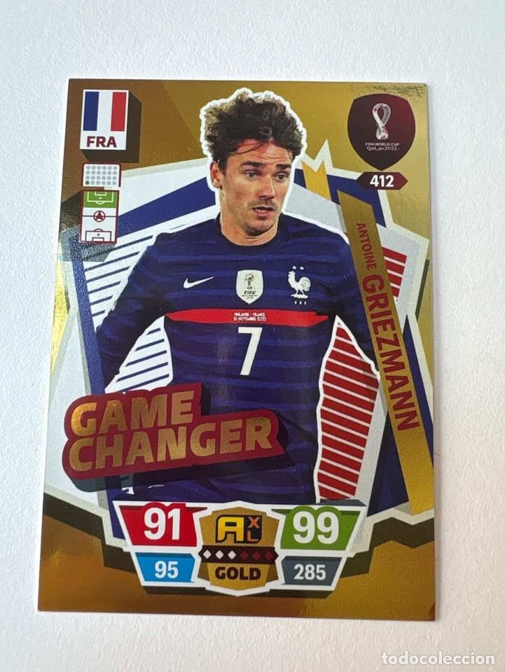 Cromos de Futebol: Carta Griezmann Game Changer Francia 412 Mundial Qatar Adrenalyn 2022