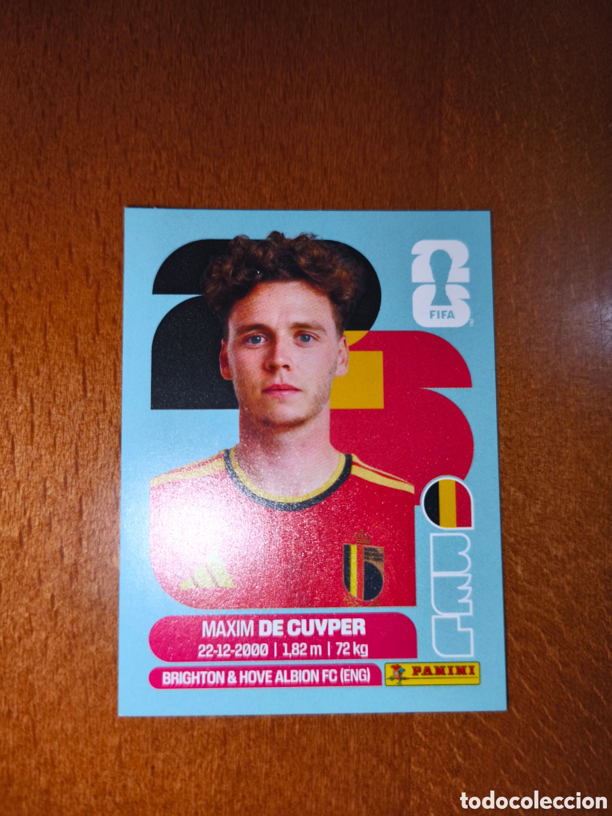 Cromos de Futebol: BEL7 Maxim De Cuyper BEL 7 Fifa World Cup 2026 B&eacute;lgica