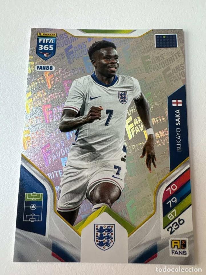 Cromos de Futebol: Carta Saka Fans Favourite Inglaterra FAN88 FIFA 365
