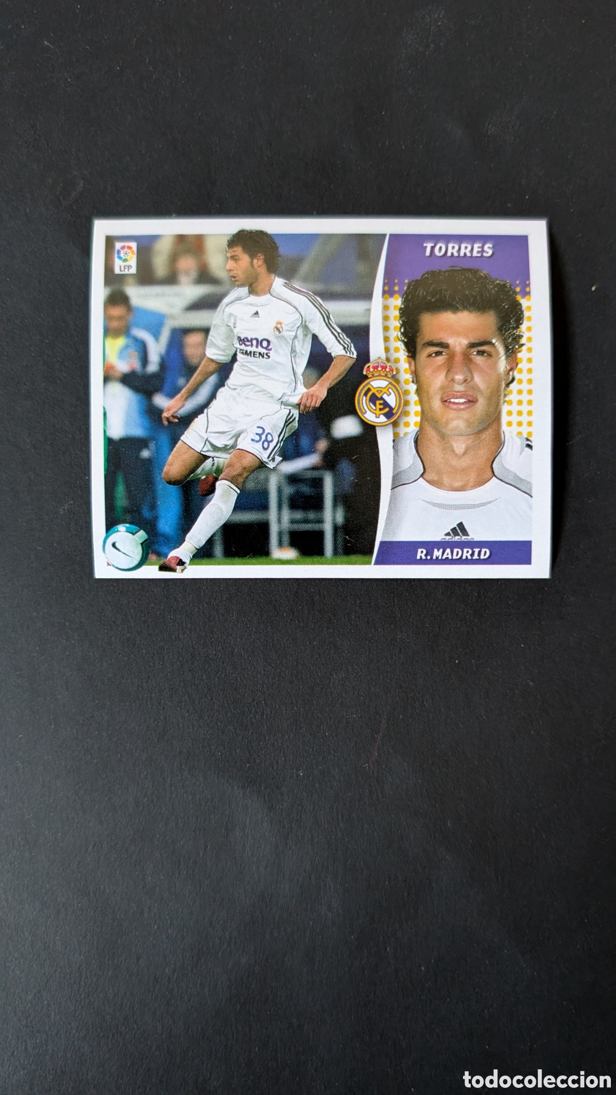 Cromos de Futebol: TORRES REAL MADRID MERCADO INVIERNO LIGA ESTE 2006/07 06 07 NUNCA PEGADO SIN PEGAR