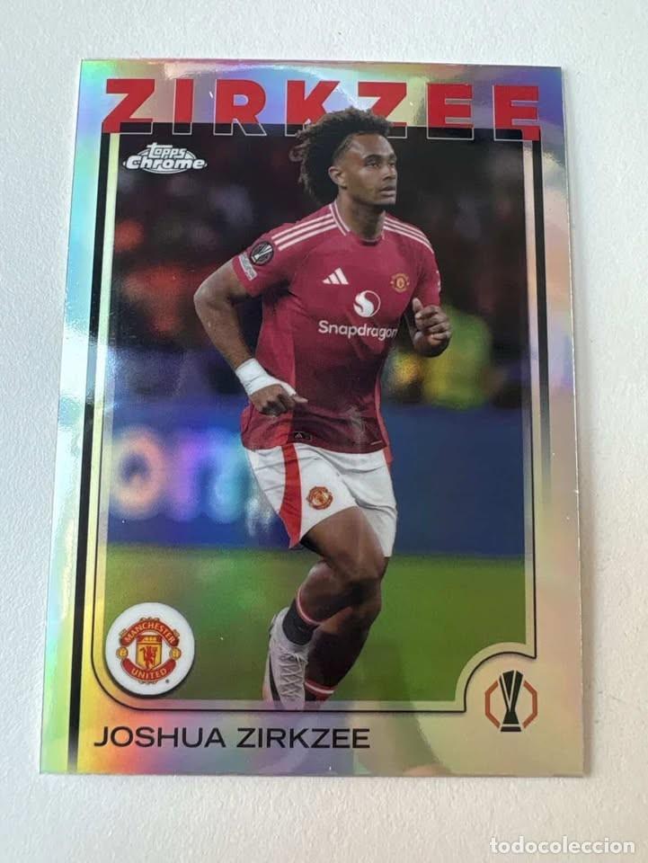 Football Stickers: Carta Zirkzee Manchester United 121 Topps Chrome