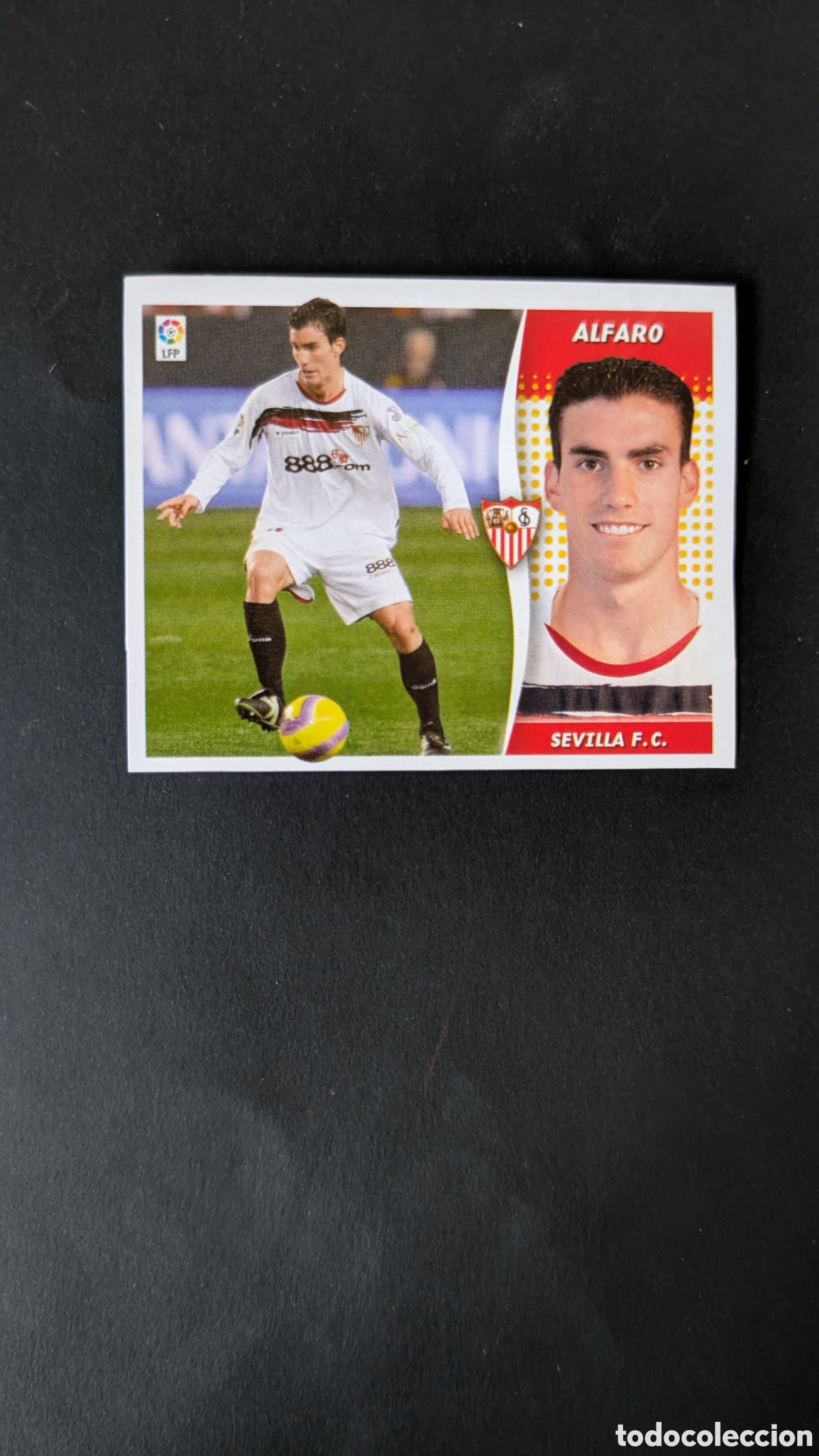 Fu&szlig;ball-Sticker: ALFARO SEVILLA COLOCA MERCADO INVIERNO LIGA ESTE 2006/07 06 07 NUNCA PEGADO SIN PEGAR