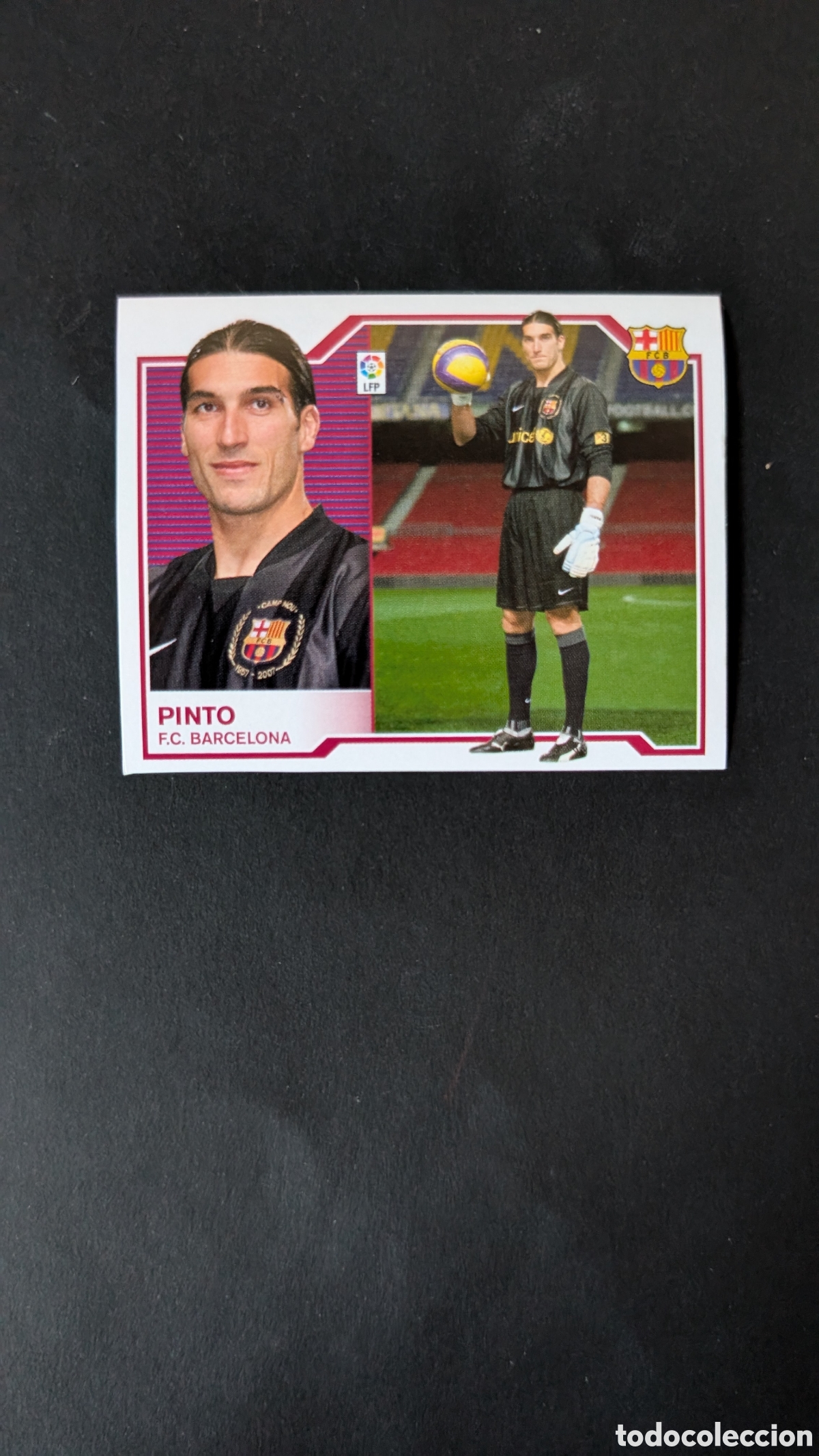 Fu&szlig;ball-Sticker: PINTO BARCELONA MERCADO INVIERNO AMPLIACI&Oacute;N LIGA ESTE 2007/08 07 08 NUNCA PEGADO SIN PEGAR