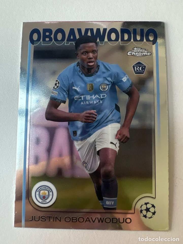 Cromos de f&uacute;tbol: Carta Justin Oboavwoduo Rookie Manchester City 144 Topps Chrome