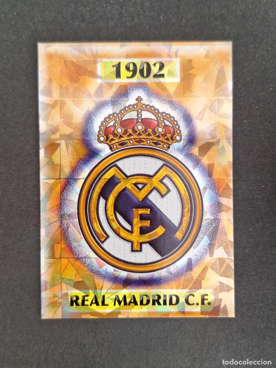 Cromos de f&uacute;tbol: L1 ESCUDO REAL MADRID 1 MUNDICROMO LAS FICHAS DE LA LIGA 2004 03 04