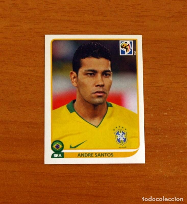 Football Stickers: Brasil -N&ordm; 494 Andre Santos -Mundial South Africa 2010 FIFA World Cup-Panini -Nunca Pegado