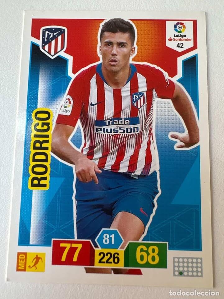 Fu&szlig;ball-Sticker: Carta Rodrigo Atl&eacute;tico de Madrid 42 Adrenalyn 2018-19