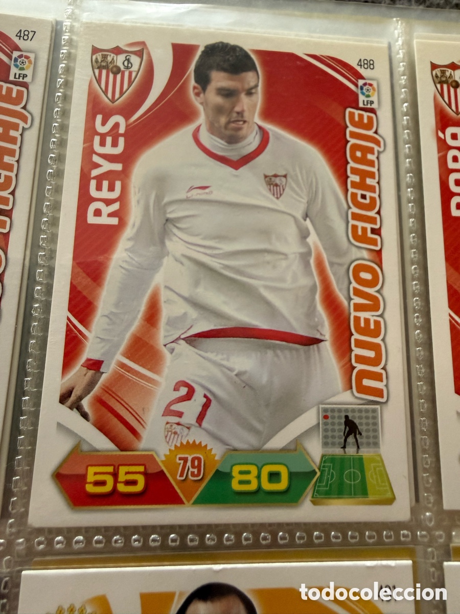 Cromos de f&uacute;tbol: ADRENALYN XL. 2011-12. REYES ( Sevilla). NUEVO FICHAJE