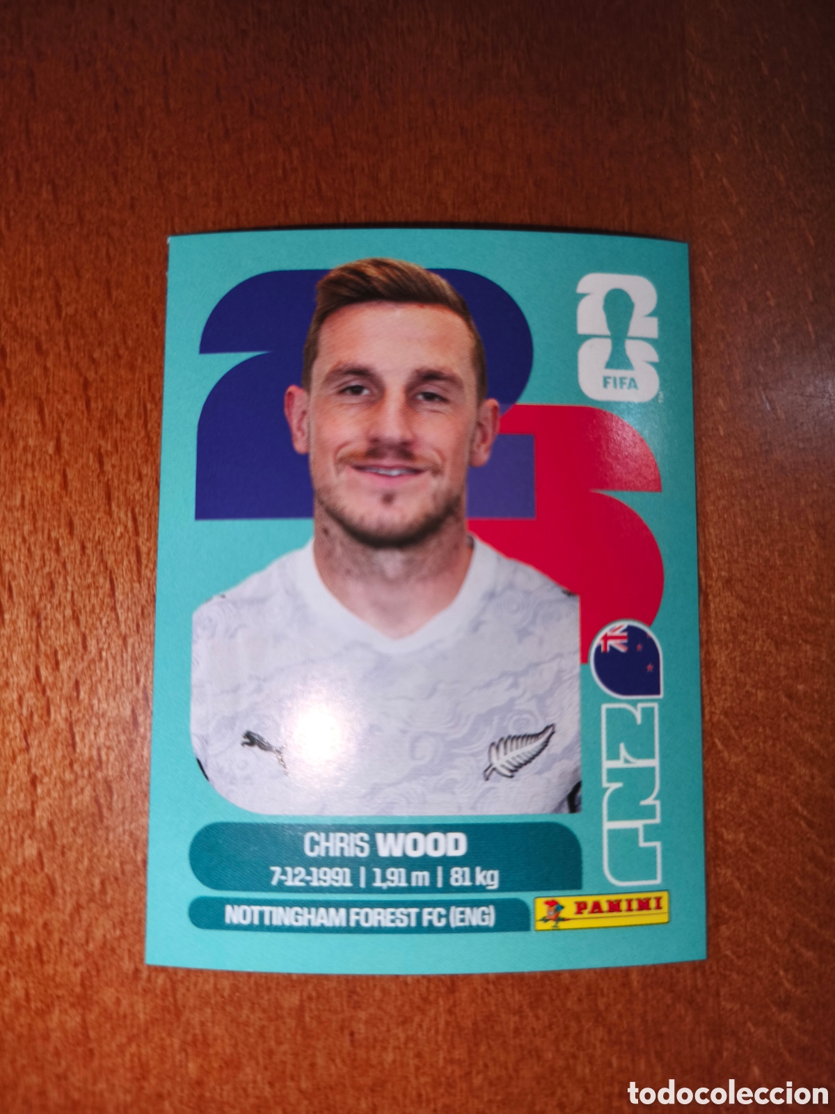 Cromos de f&uacute;tbol: NZL17 Chris Wood NZL 17 Fifa World Cup 2026 Nueva Zelanda